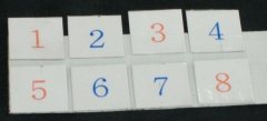 色数字シール
